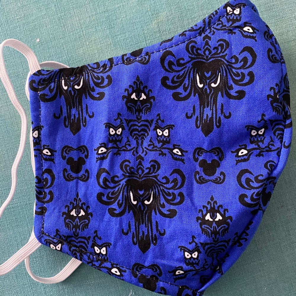 Haunted Mansion wallpaper cotton face mask